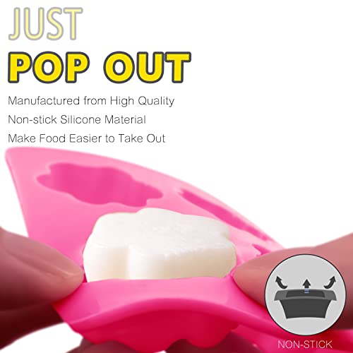 Reusable Silicone Molds with Puppy Dog Paw and Bone Shaped
