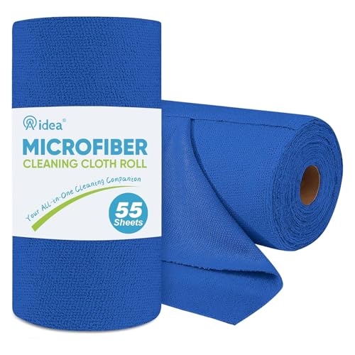Microfiber Cleaning Cloth Roll (55 Count)