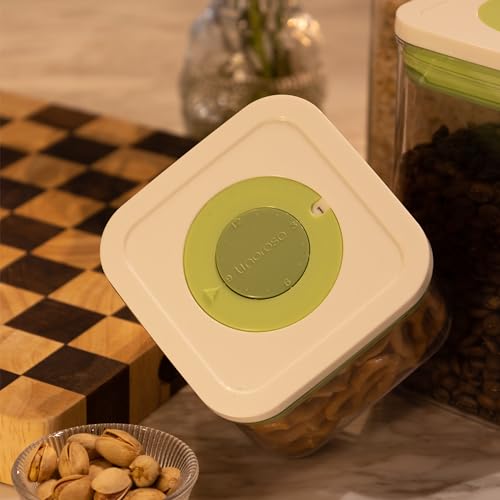 Set of 4 Pop Airtight Food Storage Containers with Date Recording Lids (5 Count)