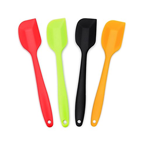 4 Piece Silicone Spatula Set with Stainless Steel Core (4 Count)