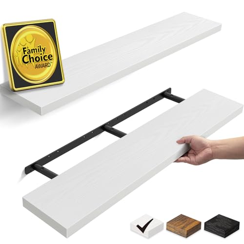 White Floating Shelves 47.2in