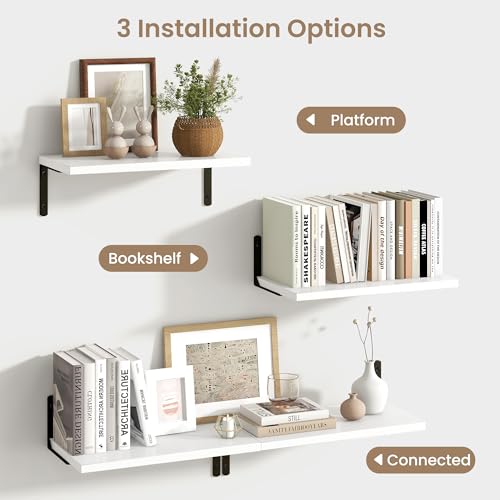 Deep Floating Shelves (2 Count)