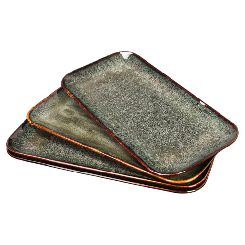 Ceramic Serving Dinner Plate Set (4 Count)