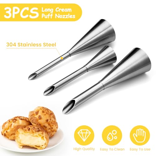 3Pcs Cream Icing Piping Nozzle Tips