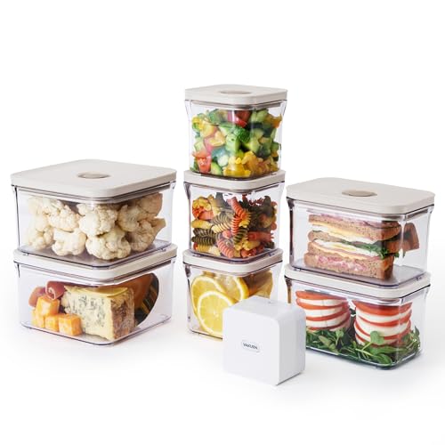 Premium Airtight Food Storage Container. Special Edition Mercury Color 8P