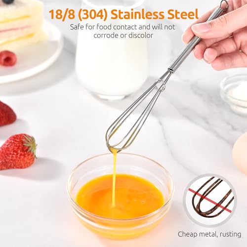 Small Mini Whisks for Cooking (2 Count)