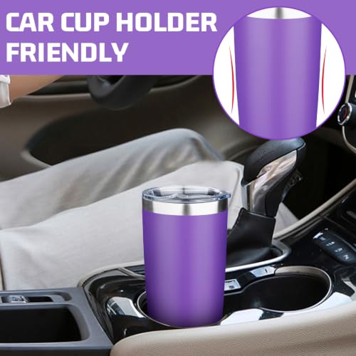 20oz Tumbler with Lid Double Wall Vacuum Insulated Travel Coffee Mug Stainless Steel Thermal Cup Powder Coated Sturdy Coffee Tumbler for Hot and Cold Beverage