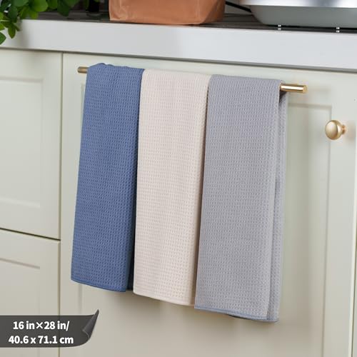 340 GSM Microfiber Waffle Kitchen Dish Tea Towel (12 Count)