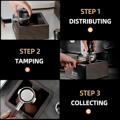 Square Espresso knock Box 16cm