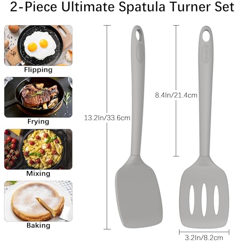 2 Pack Silicone Spatula Set