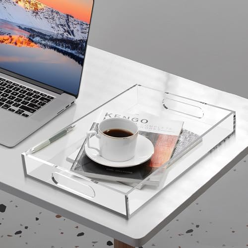 Clear Acrylic Tray with Raised Edges