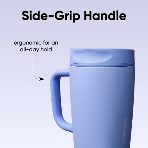 SmoothSip Slider Stainless Steel Insulated Travel Mug with Handle