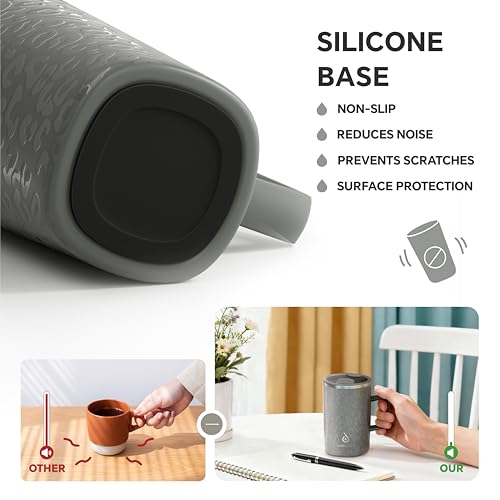 16 oz Insulated Coffee Mug with Lid and Handle