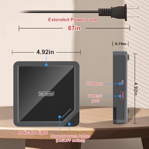 Coffee Mug Warmer with 2 USB Charging Ports