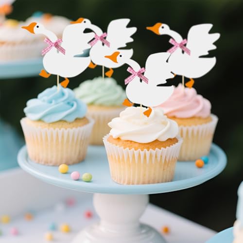 12PCS Silly Goose Cupcake Toppers