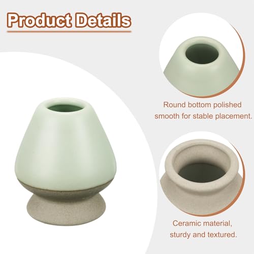 Ceramic Chasen Stand 70mm Matcha Whisk Holder Teas Set Whisks Stand Traditional Matcha Tea Chasen Holder Tea Set Accessories for Tea Tasting