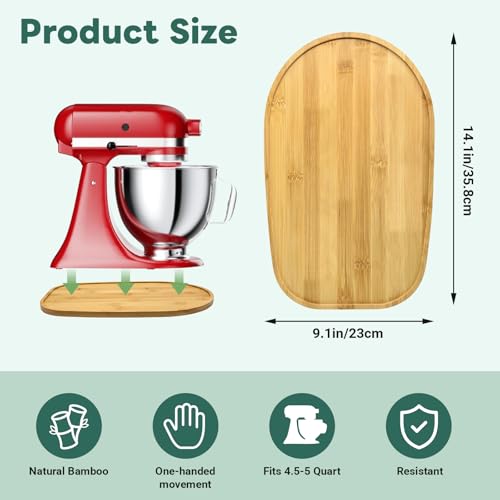 Bamboo Mixer Slider for Kitchen Aid 4.5