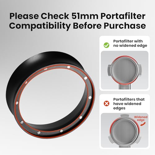 51mm Espresso Dosing Funnel & Puck Screen Set