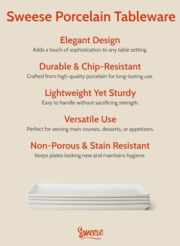 White Serving Platters (4 Count)