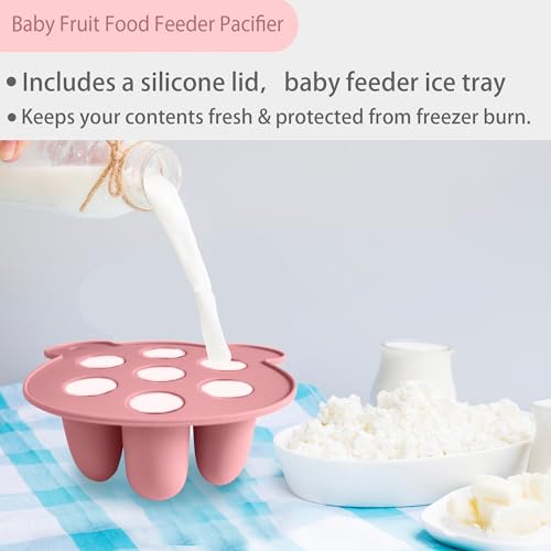Silicone Baby Food Freezer Tray with Teething Popsicle Molds