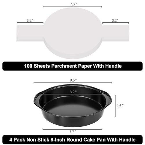 8 Inch Cake Pan (4 Count)