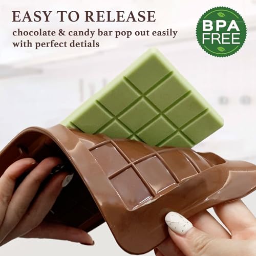 Chocolate Bar Molds Silicone Classic 4 Pack (4 Count)
