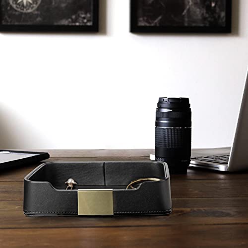 Leather Tray Organizer