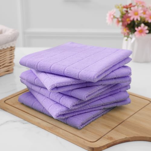 100% Cotton Terry Kitchen Dish Cloths (8 Count)