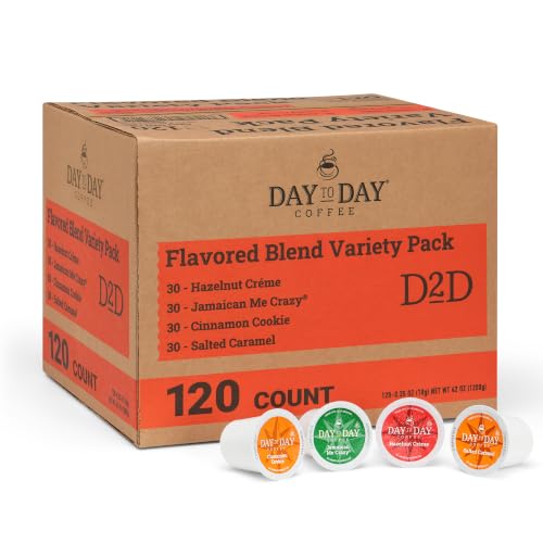 Day To Day Flavored Coffee Pods Variety Pack (120 Count)