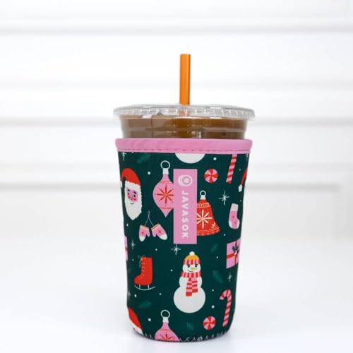 JavaSok Iced Coffee & Cold Soda Insulated Neoprene Cup Sleeve