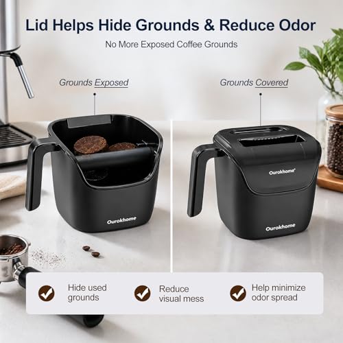 Espresso Knock Box with Lid