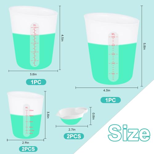 6 PCS Silicone Cup Set (6 Count)