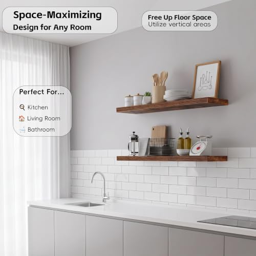 Floating Wall Shelves (2 Count)