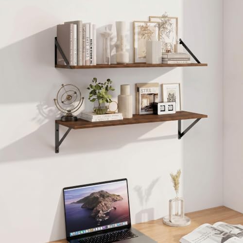 Black Deep Floating Shelves for Wall