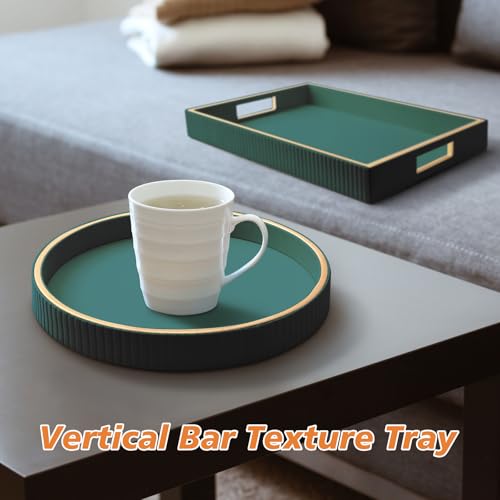 Leather Tray Desktop Storage Organizer