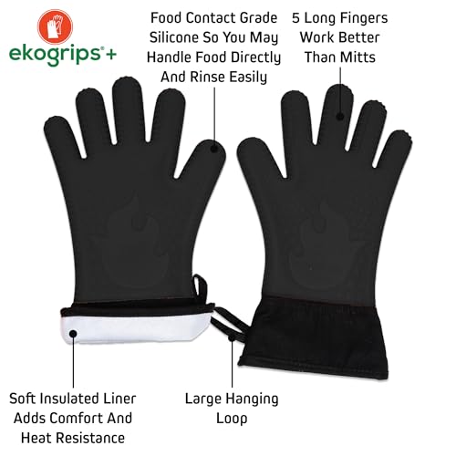 Ekogrips+ Premium Silicone Oven Mitts (2 Count)