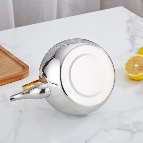 1.3 Quart Stainless Steel Teapot With Infuser