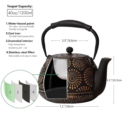 Cast Iron Teapot