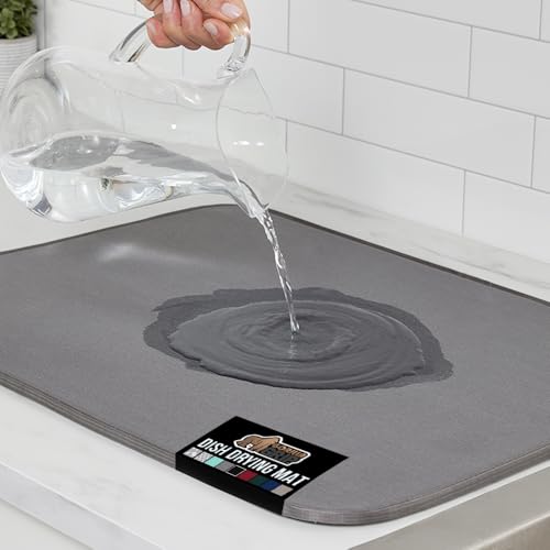 Ultra Absorbent Microfiber Dish Drying Mat