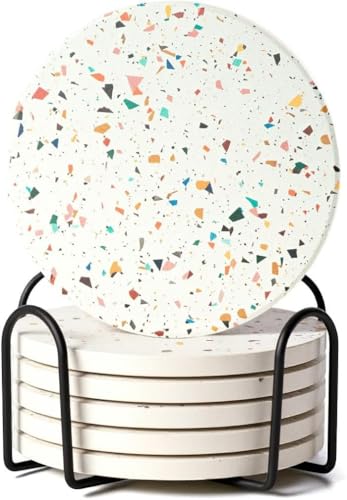 Terrazzo Coasters Set of 6 (6 Count)