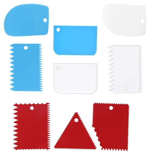 Cake Smoother Scraper Dough Scraper Tools Set (7 Count)