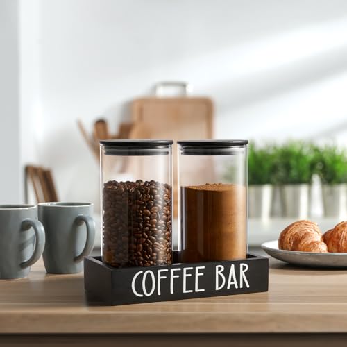 Glass Coffee Canister for Ground Coffee
