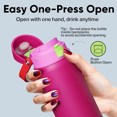 Insulated Water Bottle with Straw