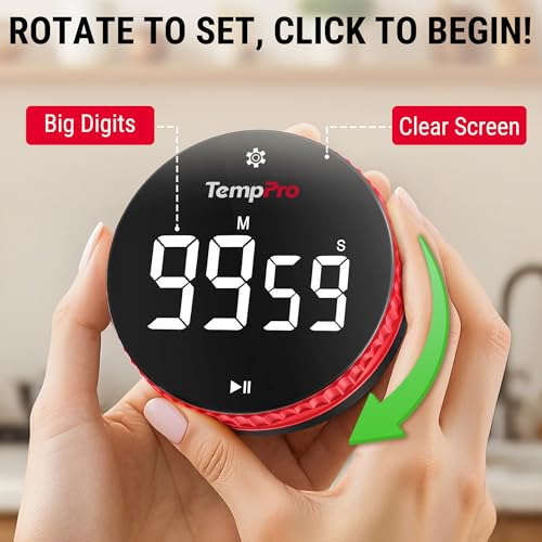 99 Hour Digital Kitchen Timer with Strong Magnetic & Stable Stand