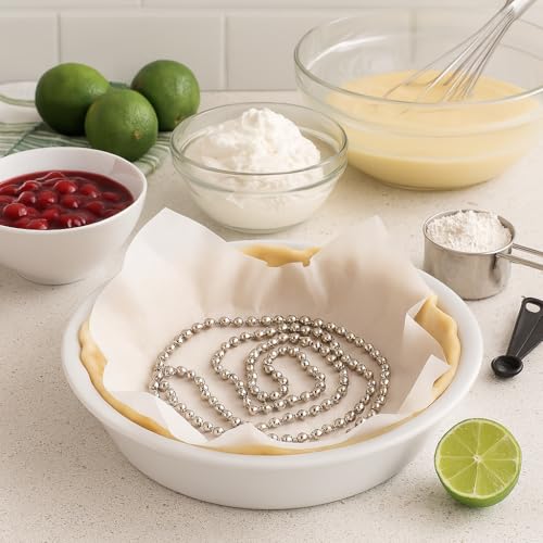 Pie Weights Stainless Steel Stoneware Beads for Blind Baking (2 Count)