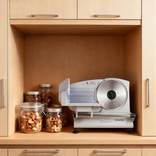 Meat Slicer 6.7" Electric Deli Slicer Machine with 2 SUS420 Blades