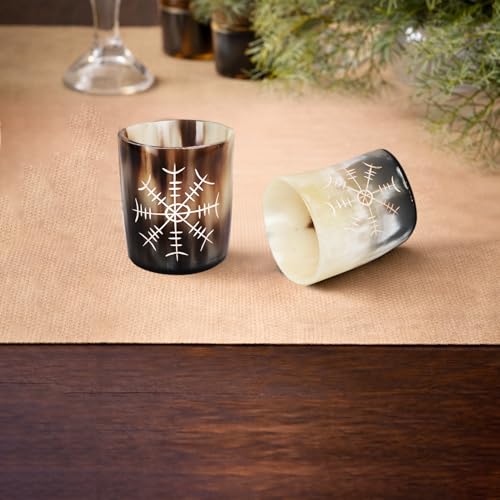 Viking Horn Shot Glasses Set of 4 (4 Count)