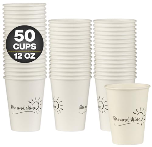 Disposable Coffee Cups (50 Count)