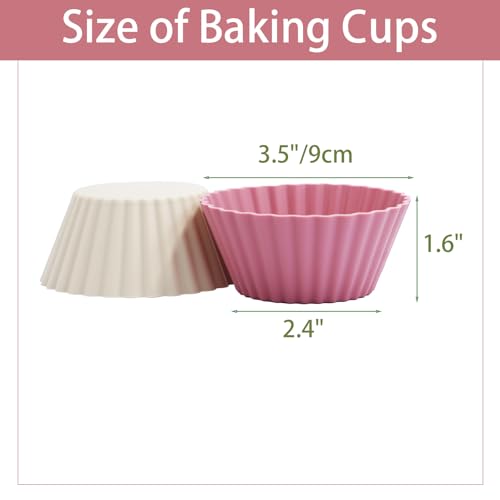 Large Silicone Muffin Cups (12 Count)