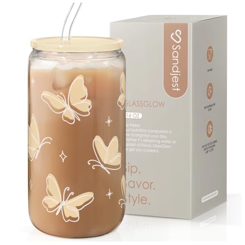 Butterfly Glass Can